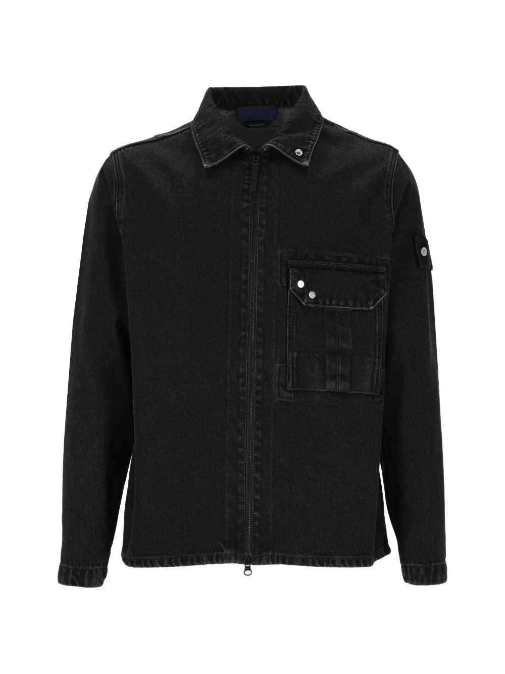 Stone Island 1200002 black denim-medium grainy wash - Schwarz