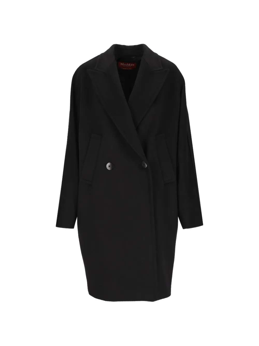 Max Mara peak-lapel double-breasted coat - Schwarz
