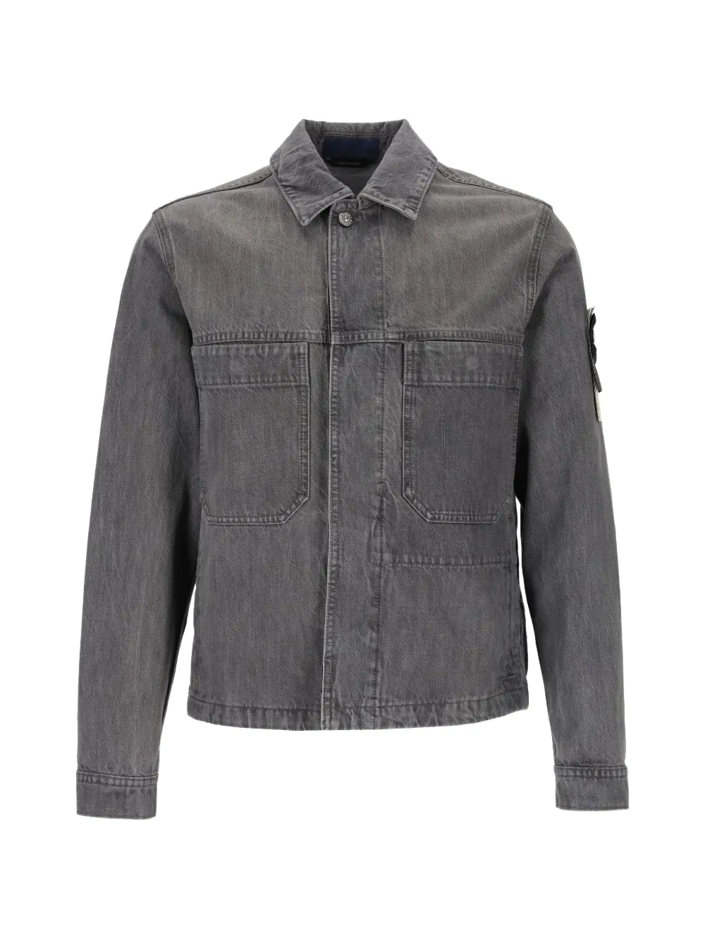 Stone Island 4100006 black denim-light grey wash Grijs