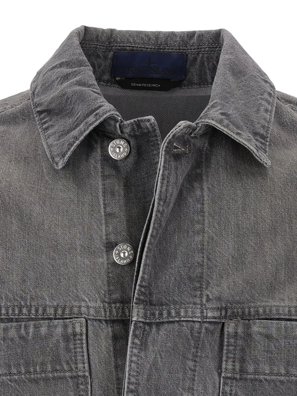 Stone Island 4100006 black denim-light grey wash Grijs