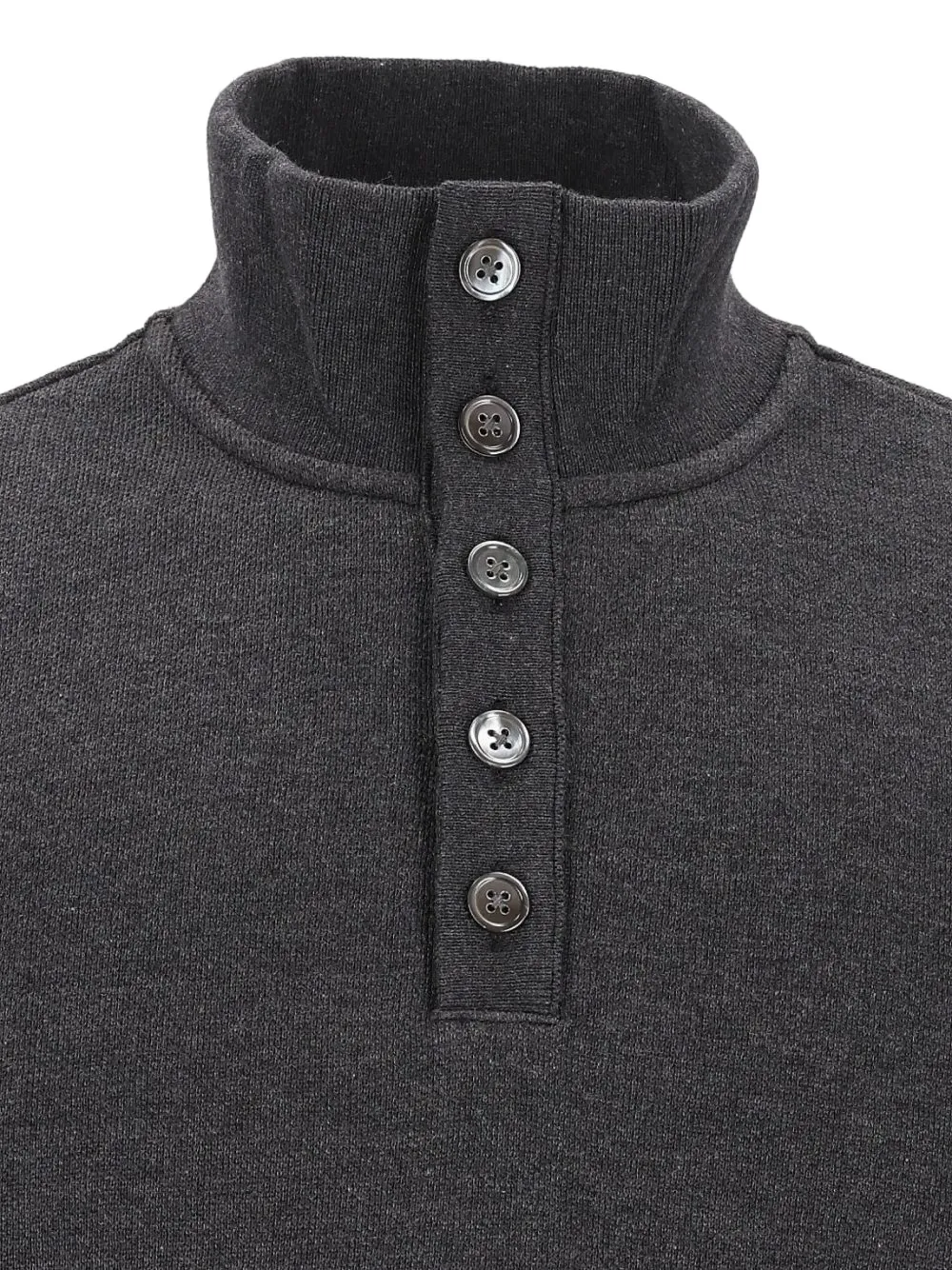Thom Browne stripe-detail button-up sweater Grijs