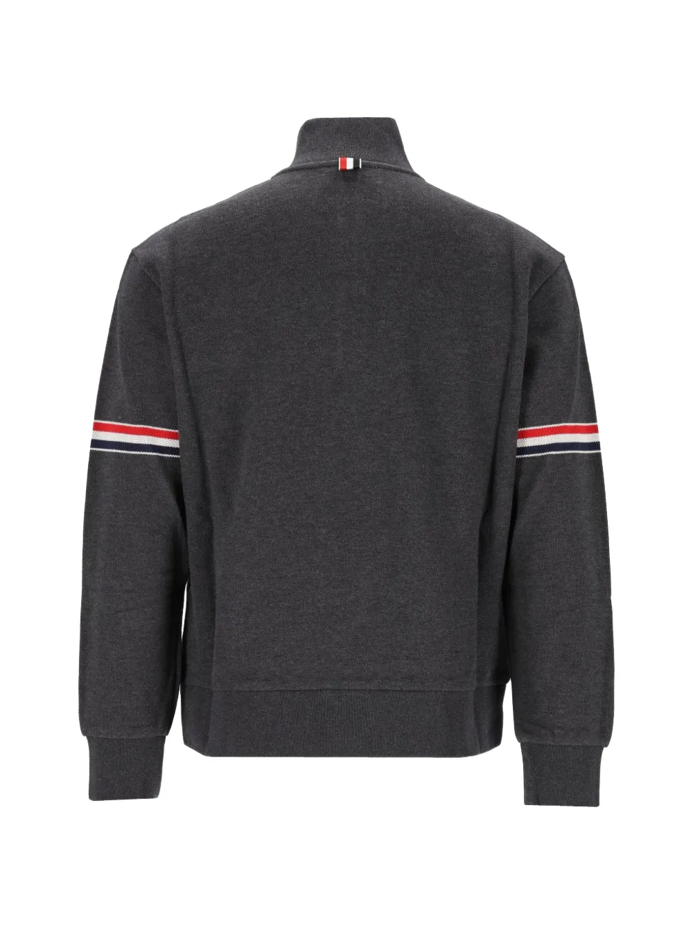 Thom Browne stripe-detail button-up sweater Grijs