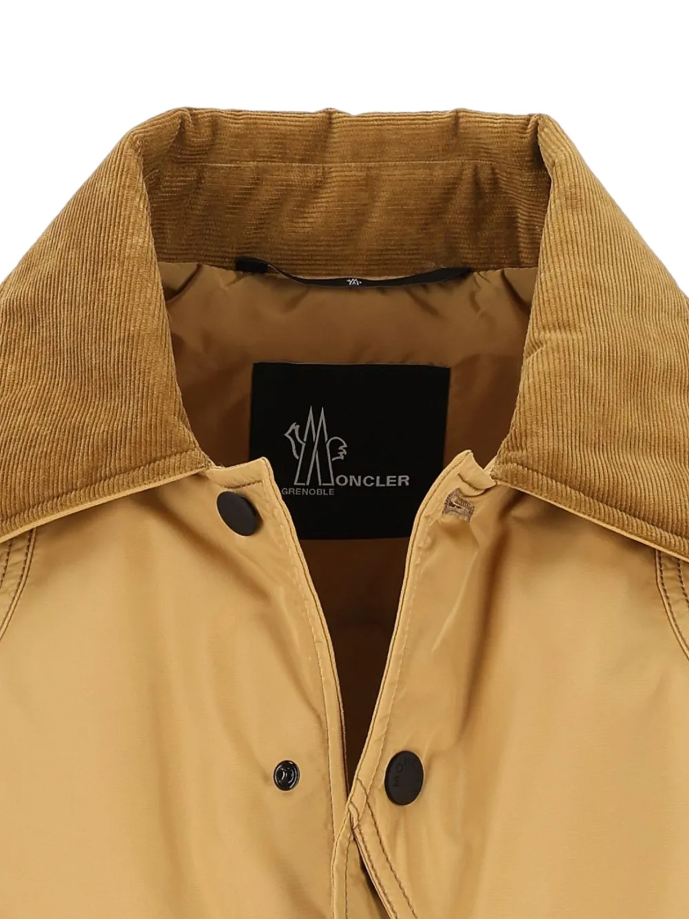 Moncler Grenoble Louron jack met ribfluwelen kraag Beige