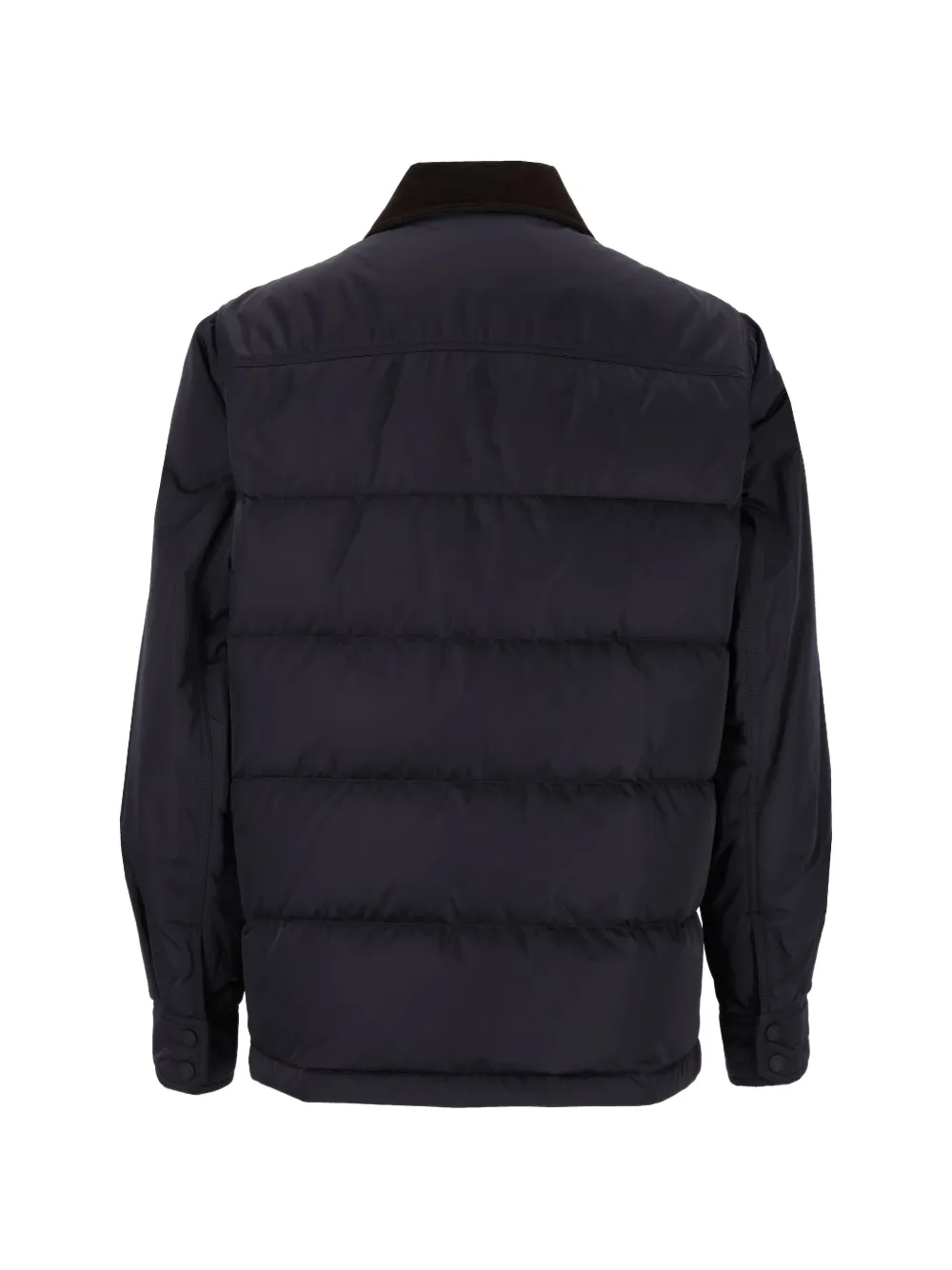 Moncler Grenoble Louron jack met ribfluwelen kraag Blauw