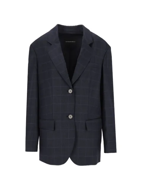Emporio Armani blazer de lana virgen con botones