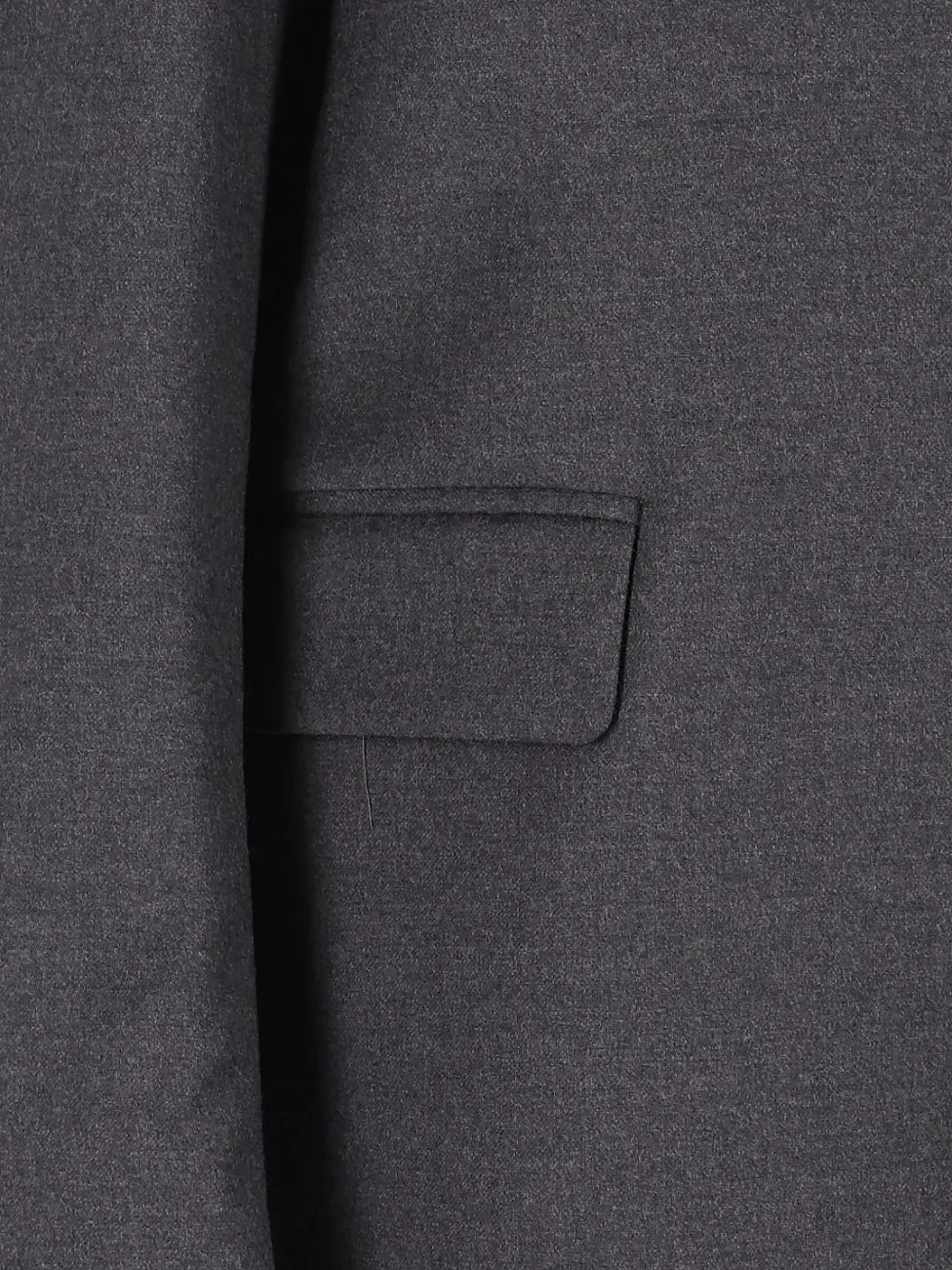 Barena Galà Flan flanellen jack met enkele rij knopen Grijs