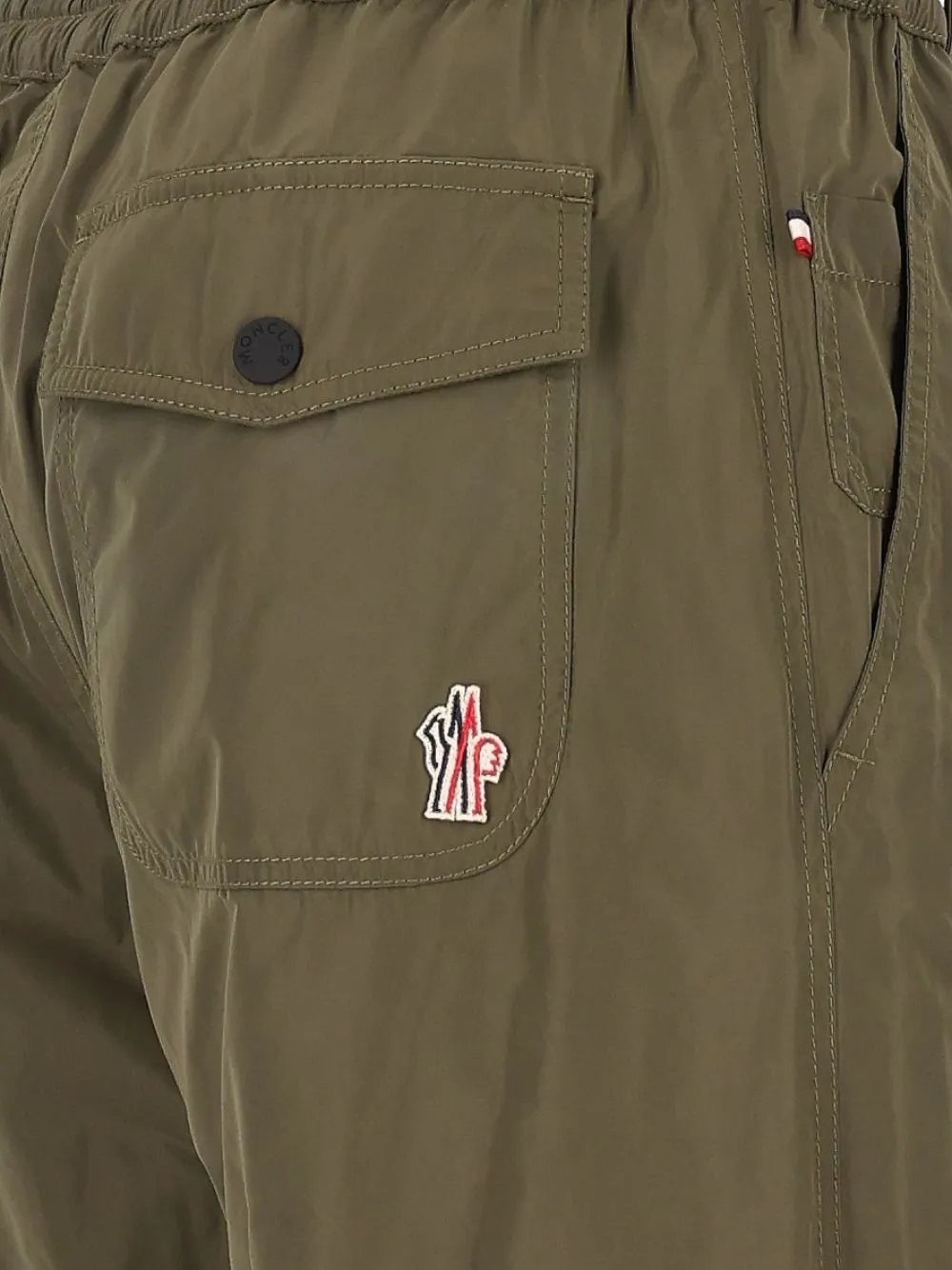 Moncler Grenoble logo-patch track pants Groen