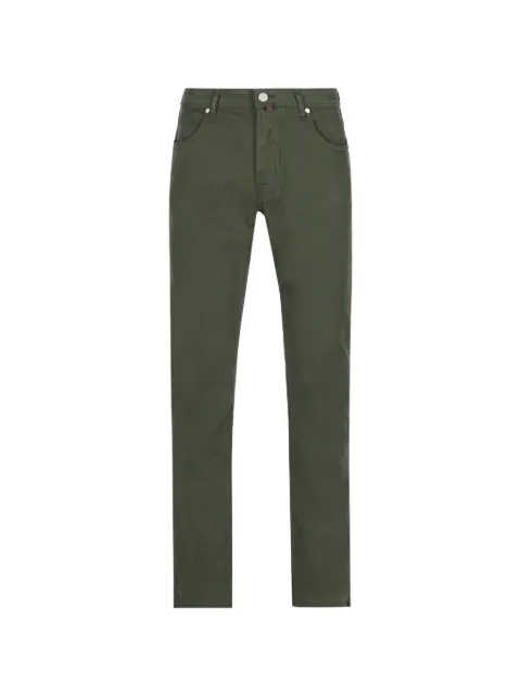 Jacob Cohën logo-patch straight-leg trousers