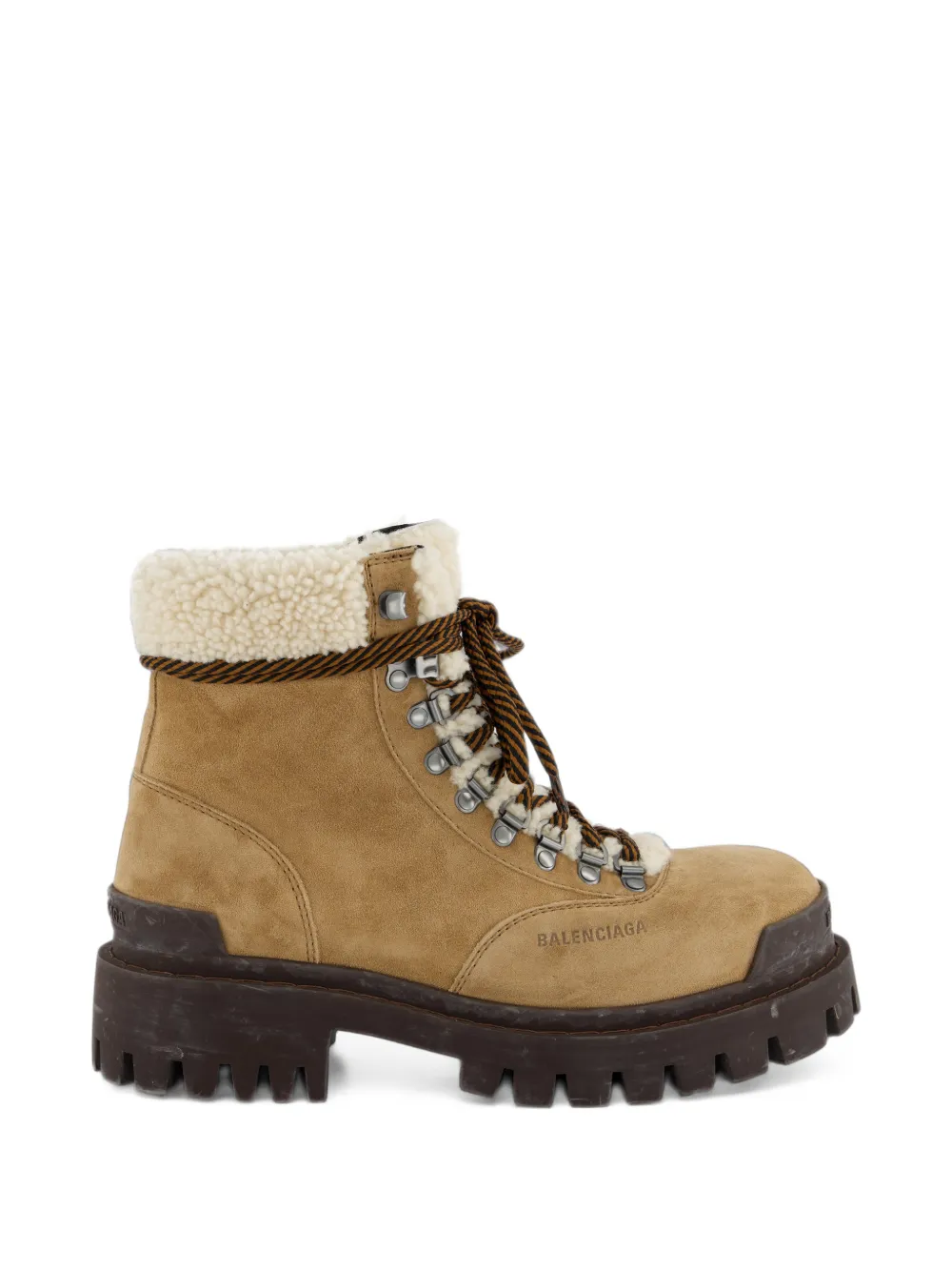 Balenciaga Combat Strike winter boot in noce - Marron Balenciaga Combat Strike winter boot in noce - Marron