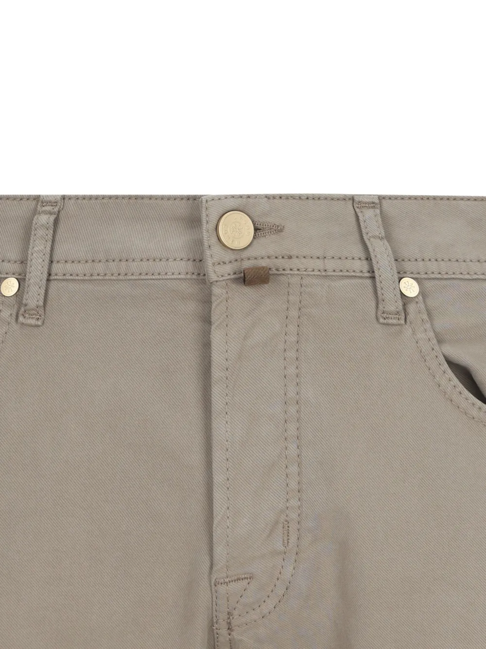 Jacob Cohën logo-patch straight-leg trousers Grijs