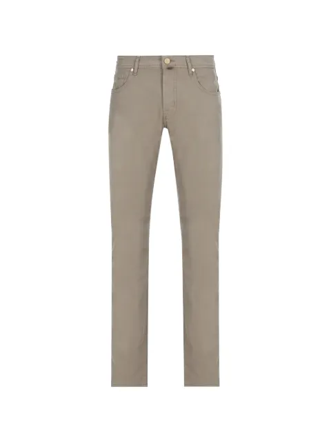 Jacob Cohën logo-patch straight-leg trousers