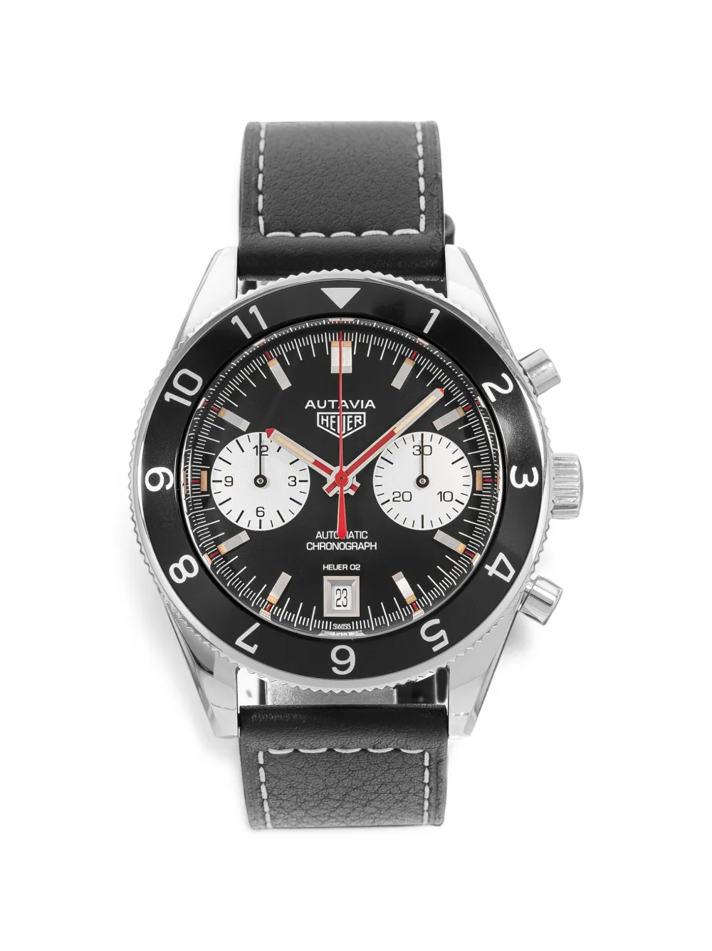 TAG Heuer Pre-Owned Autavia 42mm watch - Schwarz