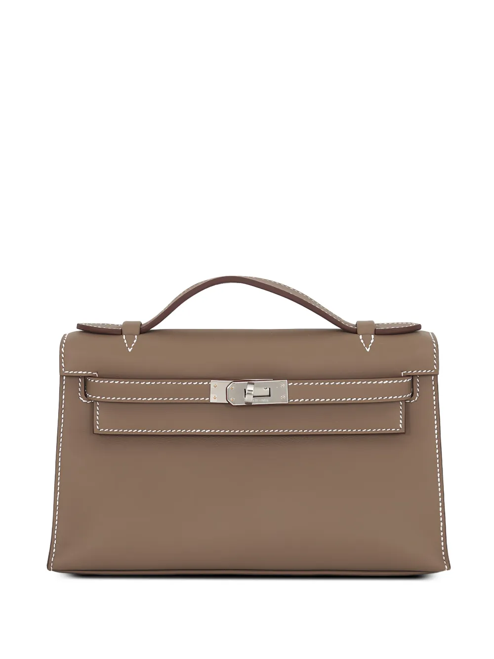 Hermès Pre-Owned 1951 Swift Kelly Pochette 22 handbag - Braun