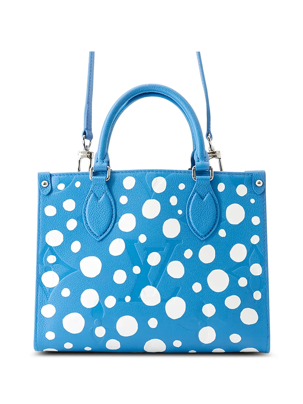 Louis Vuitton Pre-Owned 2023 Yayoi Kusama Monogram Giant Empreinte OnTheGo PM satchel - Blau
