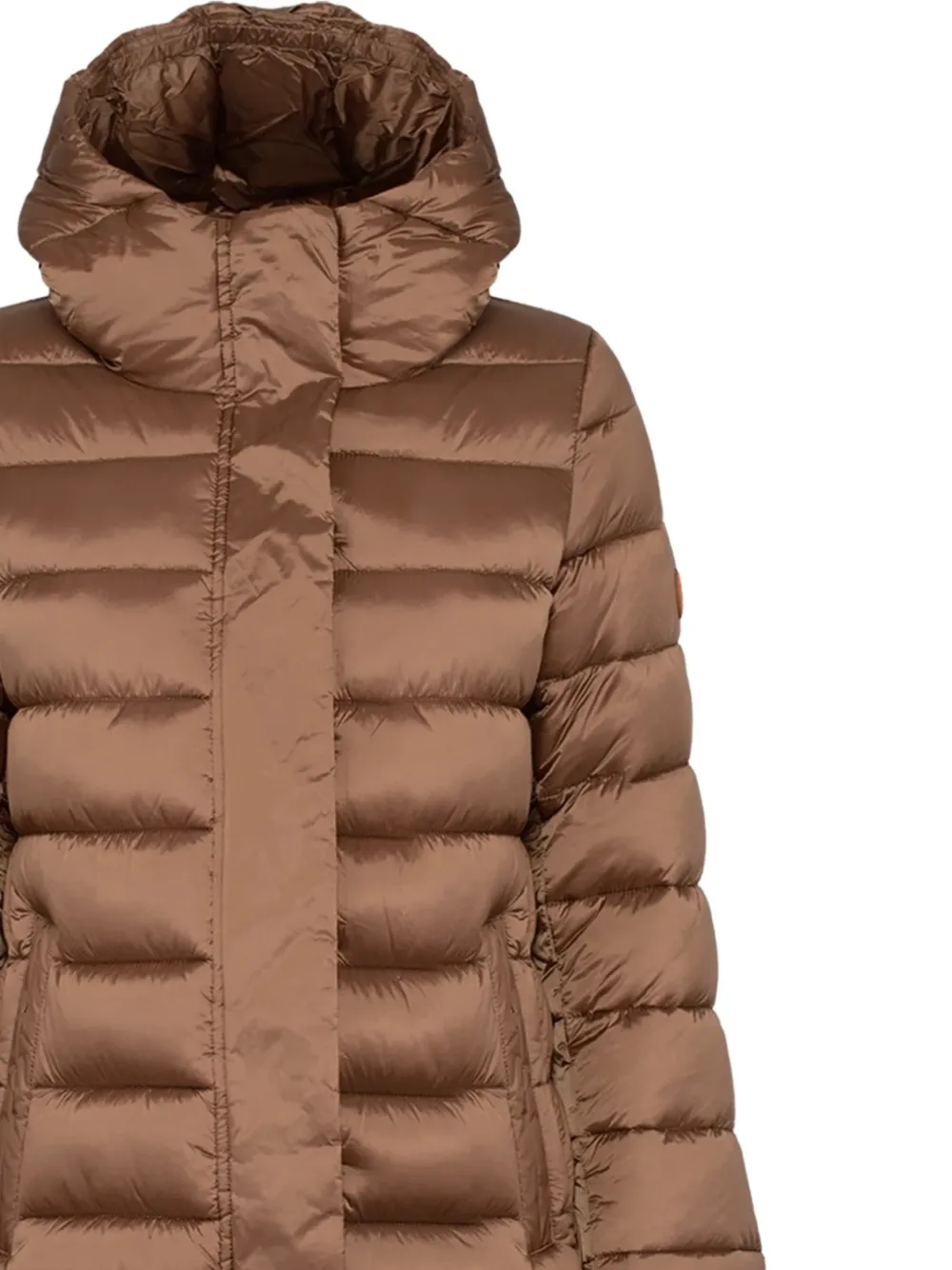 Save The Duck hooded quilted coat Bruin