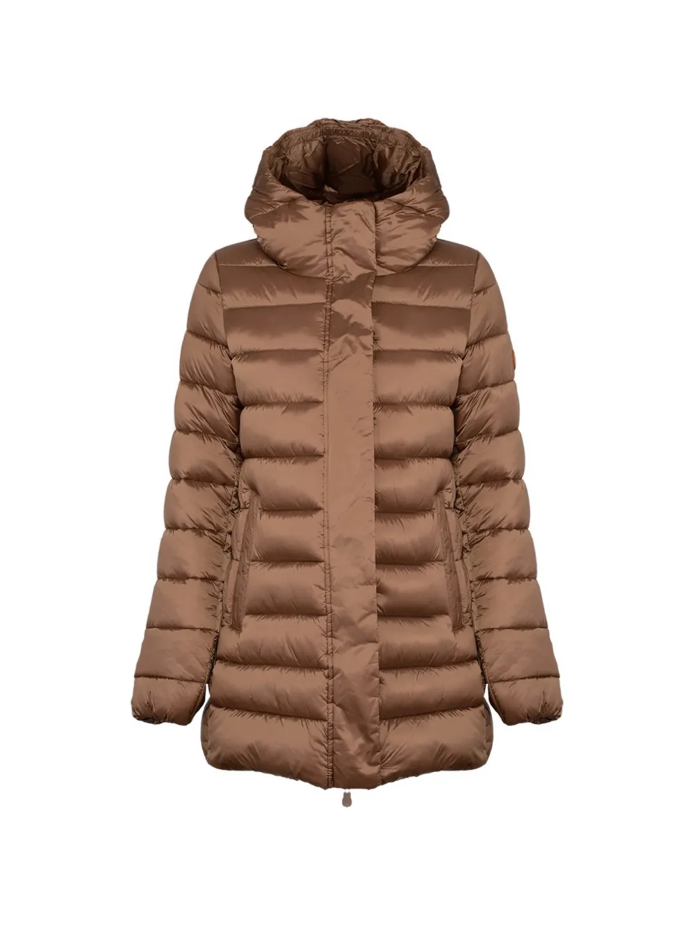 Save The Duck Iris hooded quilted coat - Marrone