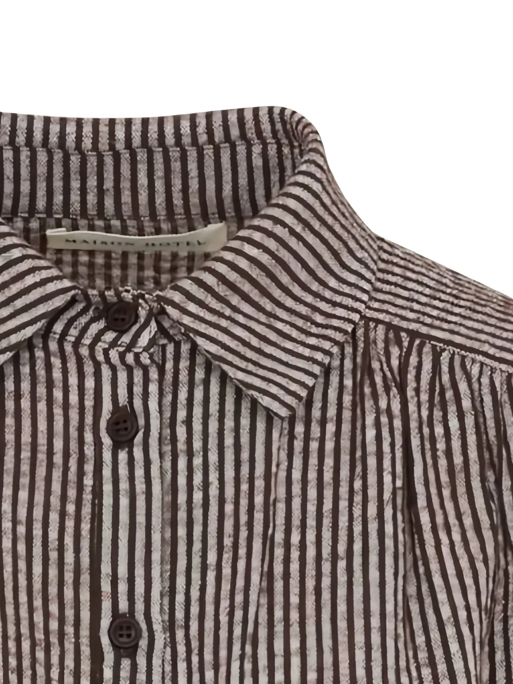 MAISON HOTEL Claude gestreepte blouse Bruin
