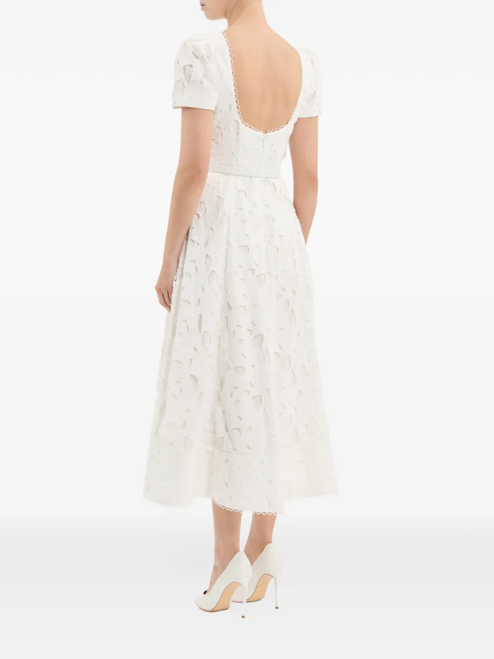 Rebecca Vallance St. Ives midi-jurk Wit