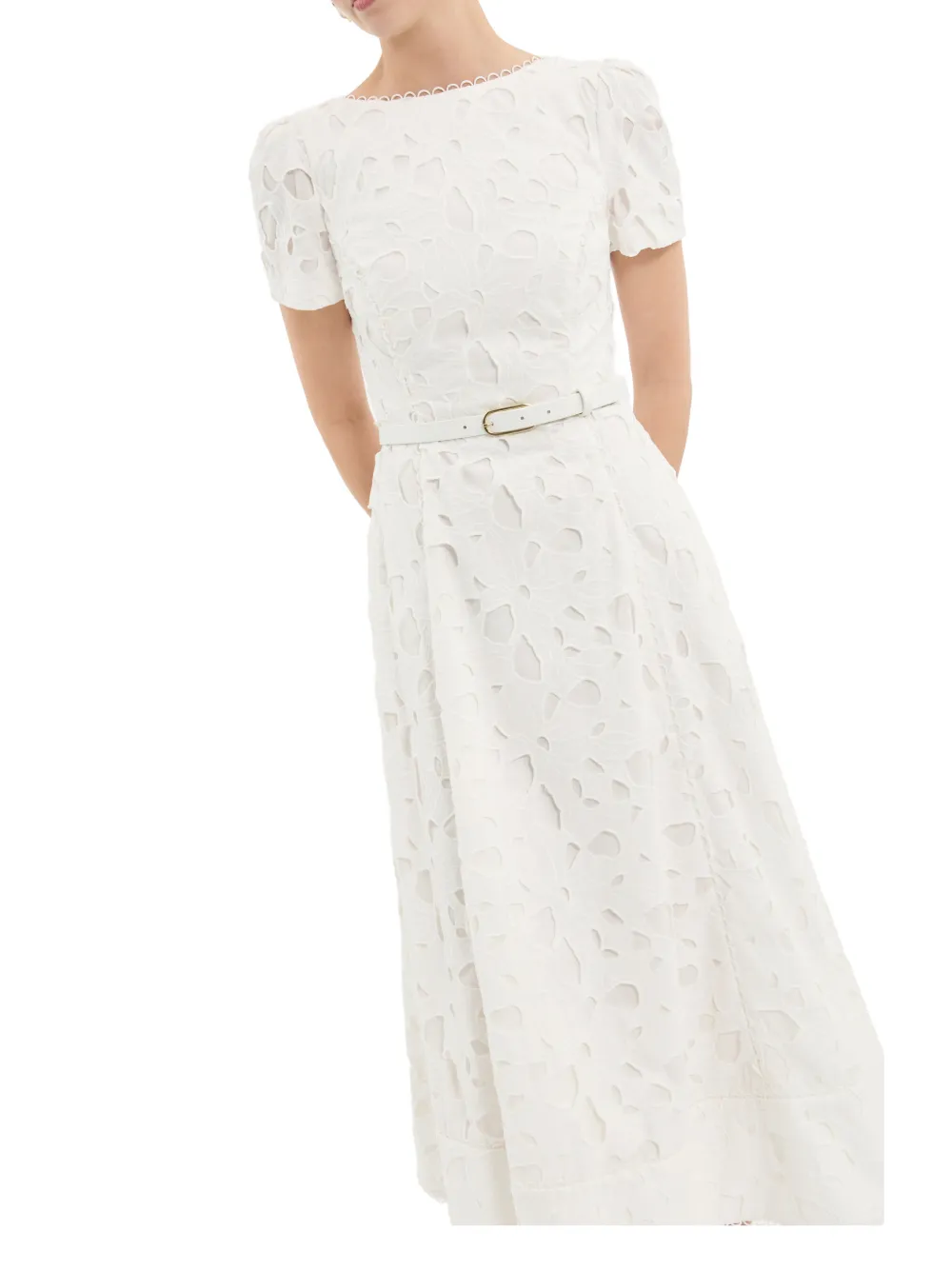 Rebecca Vallance St. Ives midi-jurk Wit