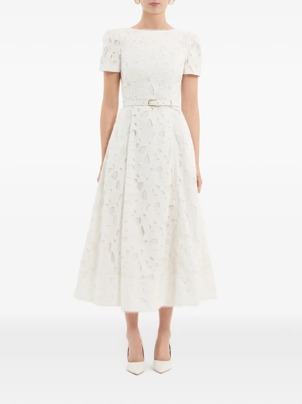 Rebecca Vallance St. Ives midi-jurk Wit