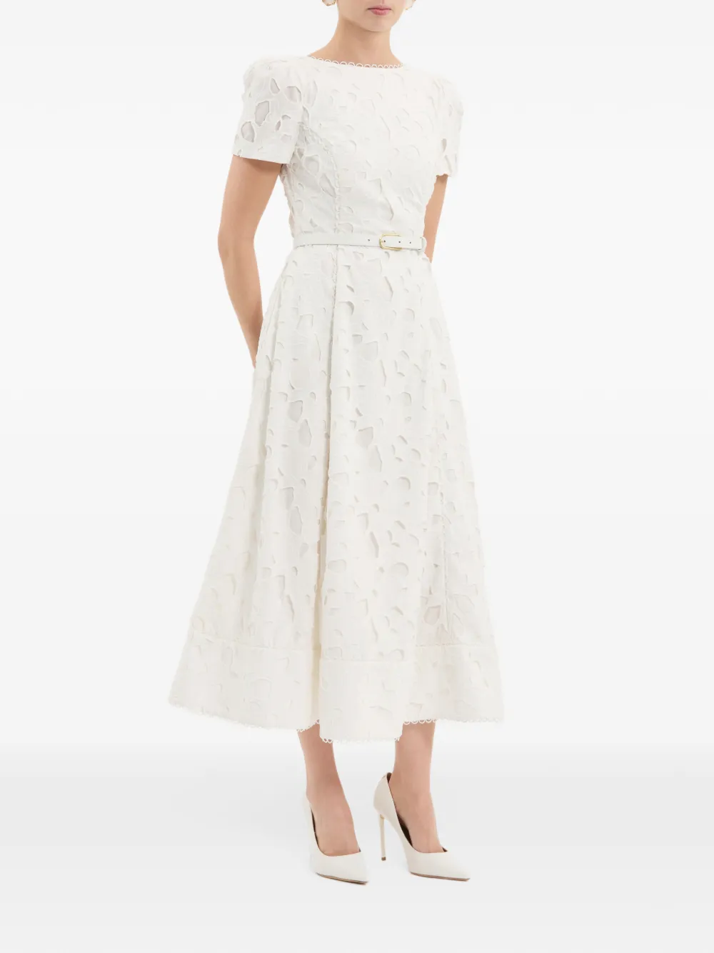 Rebecca Vallance St. Ives midi-jurk Wit