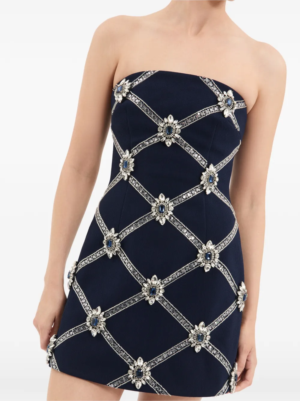 Rebecca Vallance Crown Jewel mini-jurk Blauw