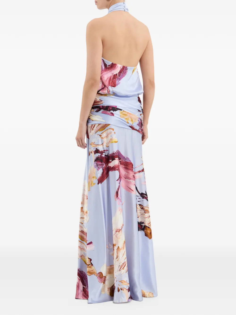 Rebecca Vallance Fleur De Lis maxi-jurk met bloemen-print Blauw