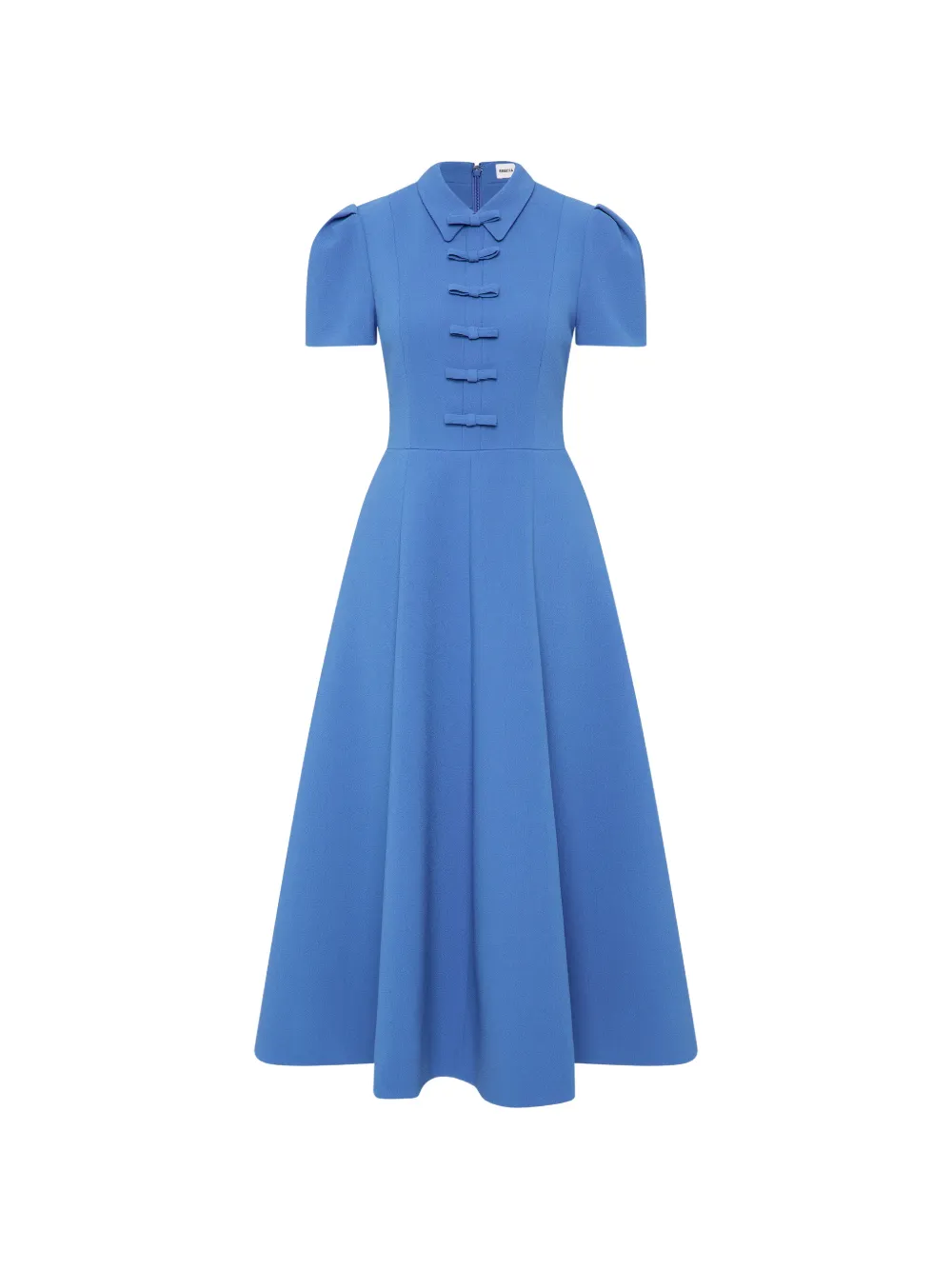 Rebecca Vallance Preston midi-jurk met korte mouwen Blauw