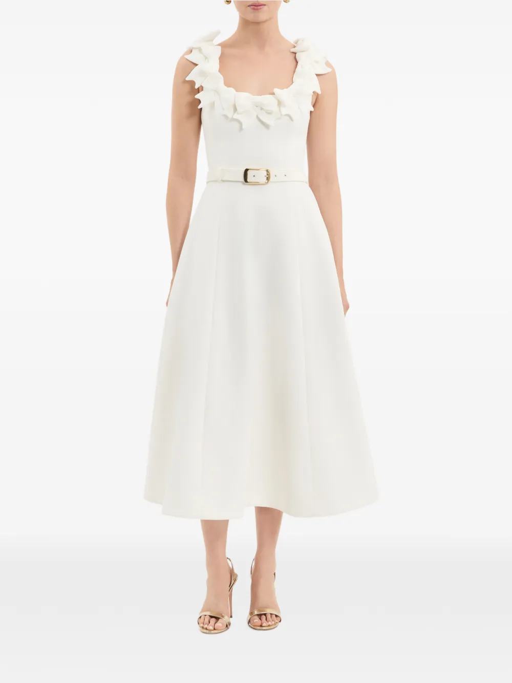 Rebecca Vallance Christopher midi-jurk Wit