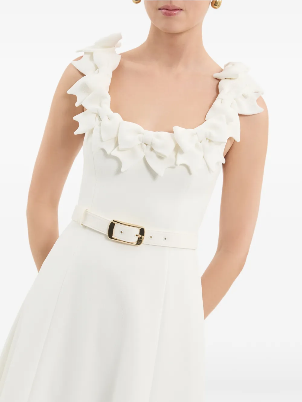 Rebecca Vallance Christopher midi-jurk Wit