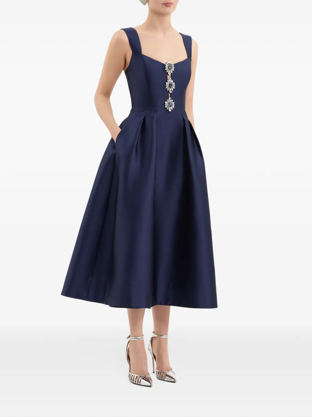 Rebecca Vallance Windermere midi-jurk Blauw