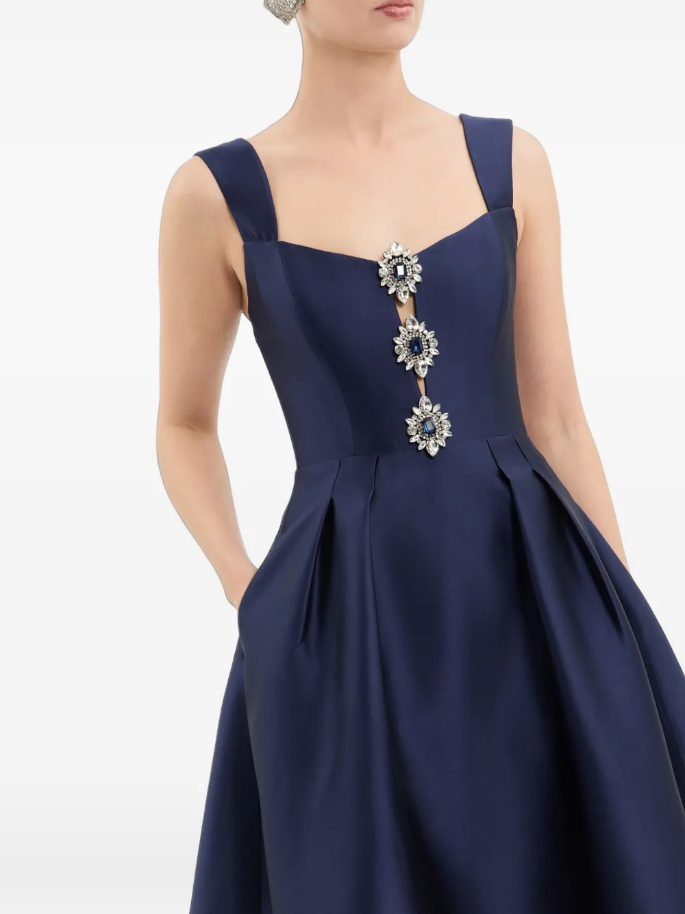 Rebecca Vallance Windermere midi-jurk Blauw