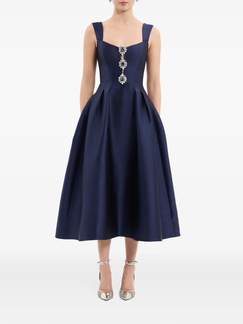 Rebecca Vallance Windermere midi-jurk Blauw