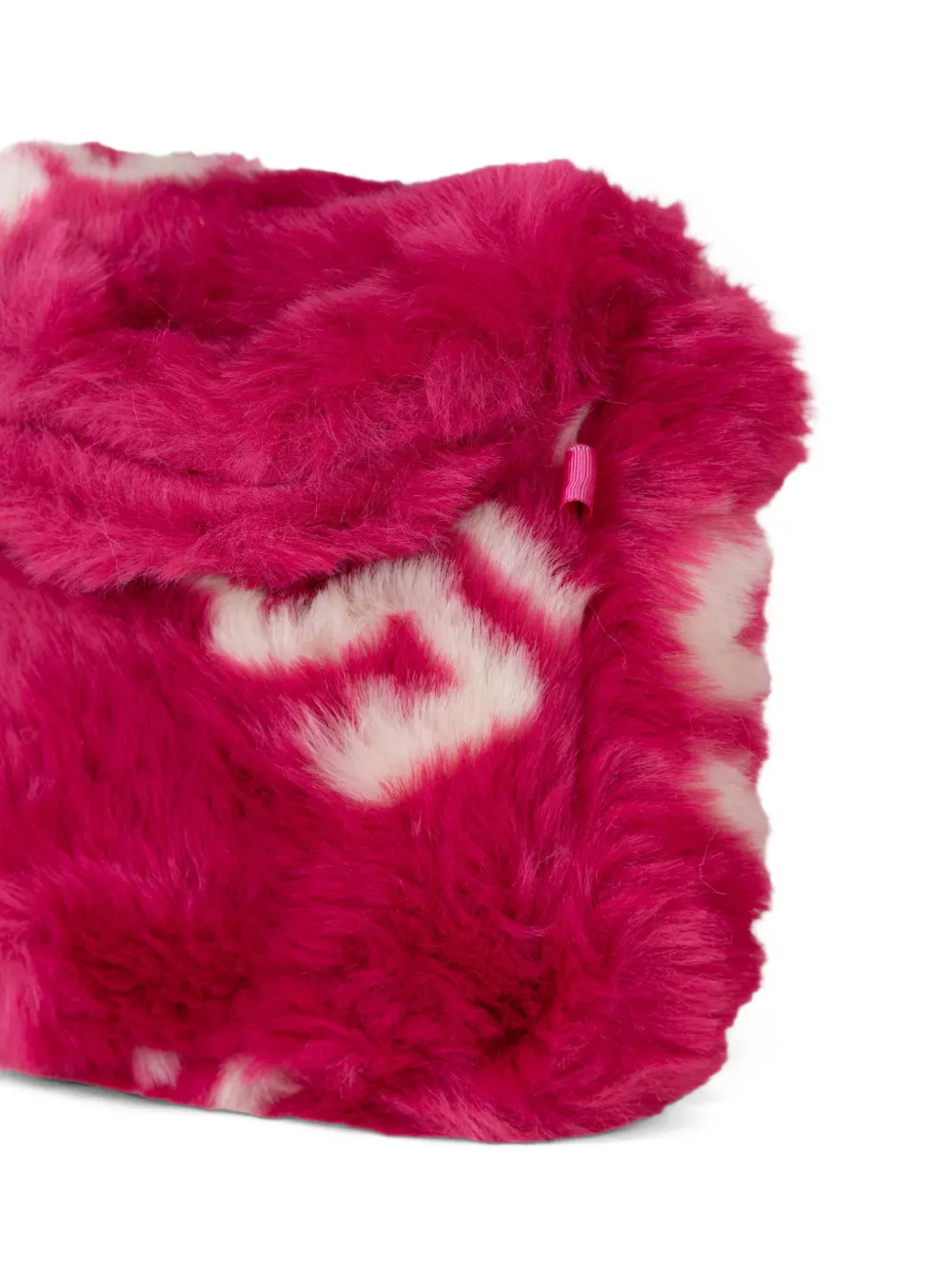 Gcds Kids Tas van imitatiebont Roze