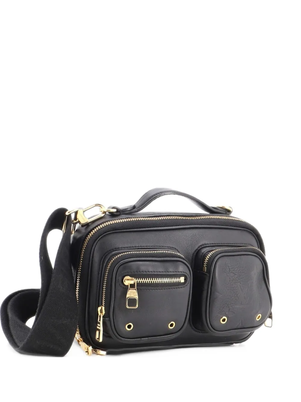 Louis Vuitton Pre-Owned Utility Calfskin with Embossed Monogram Detail crossbody bag - Nero