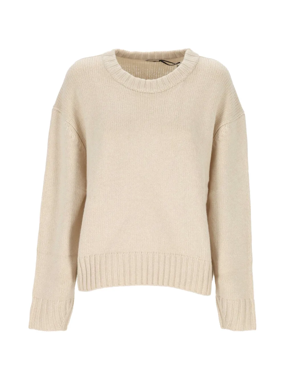 Almada Label Ribbed-knit Crew-neck Sweater In Metallic