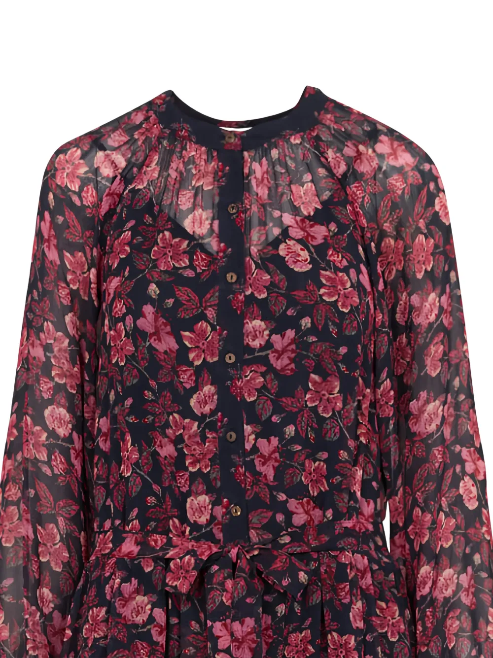 MAISON HOTEL Nila maxi-jurk met bloemen-print Zwart