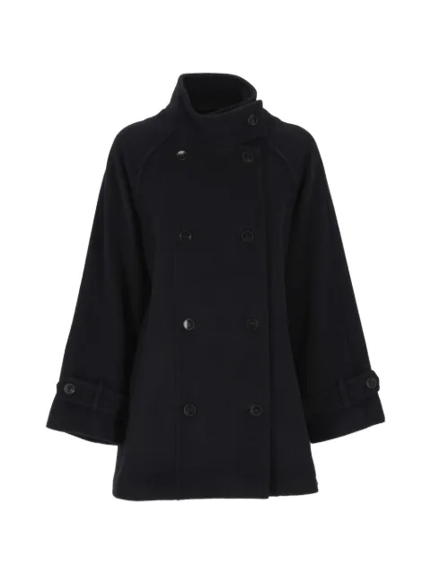 Marella double-breasted funnel-neck jacket