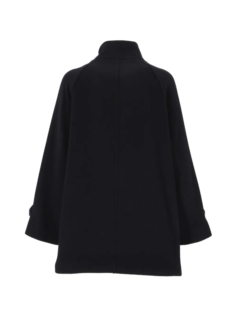 Marella double-breasted funnel-neck jacket Zwart