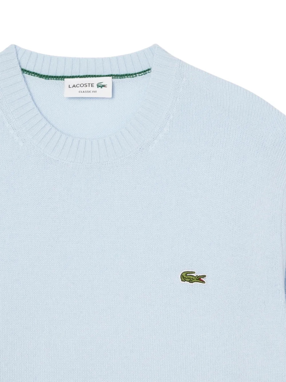 Lacoste Wollen trui met ronde hals Blauw