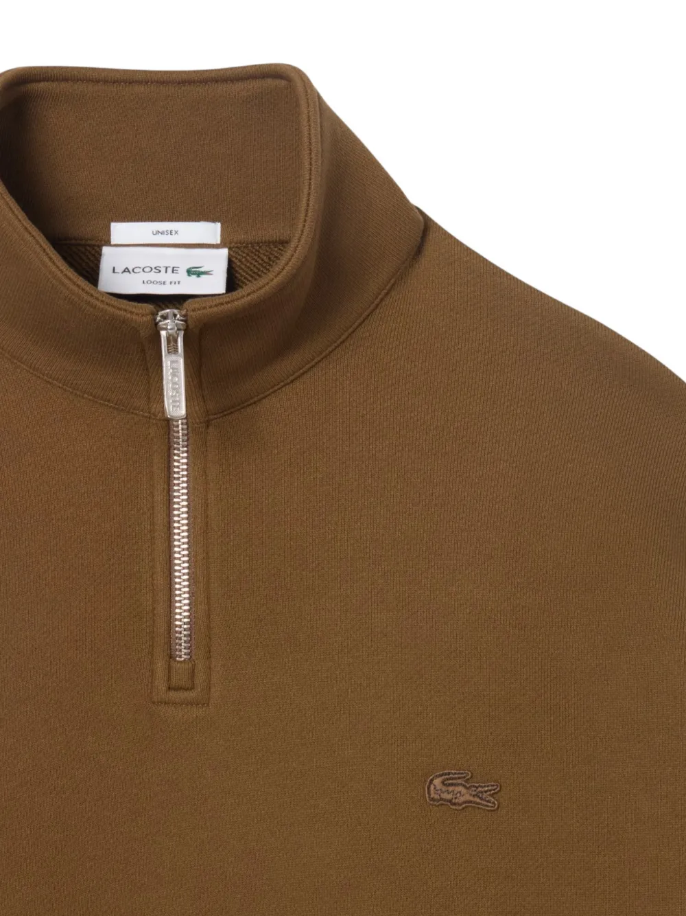 Lacoste Fleece sweater Bruin