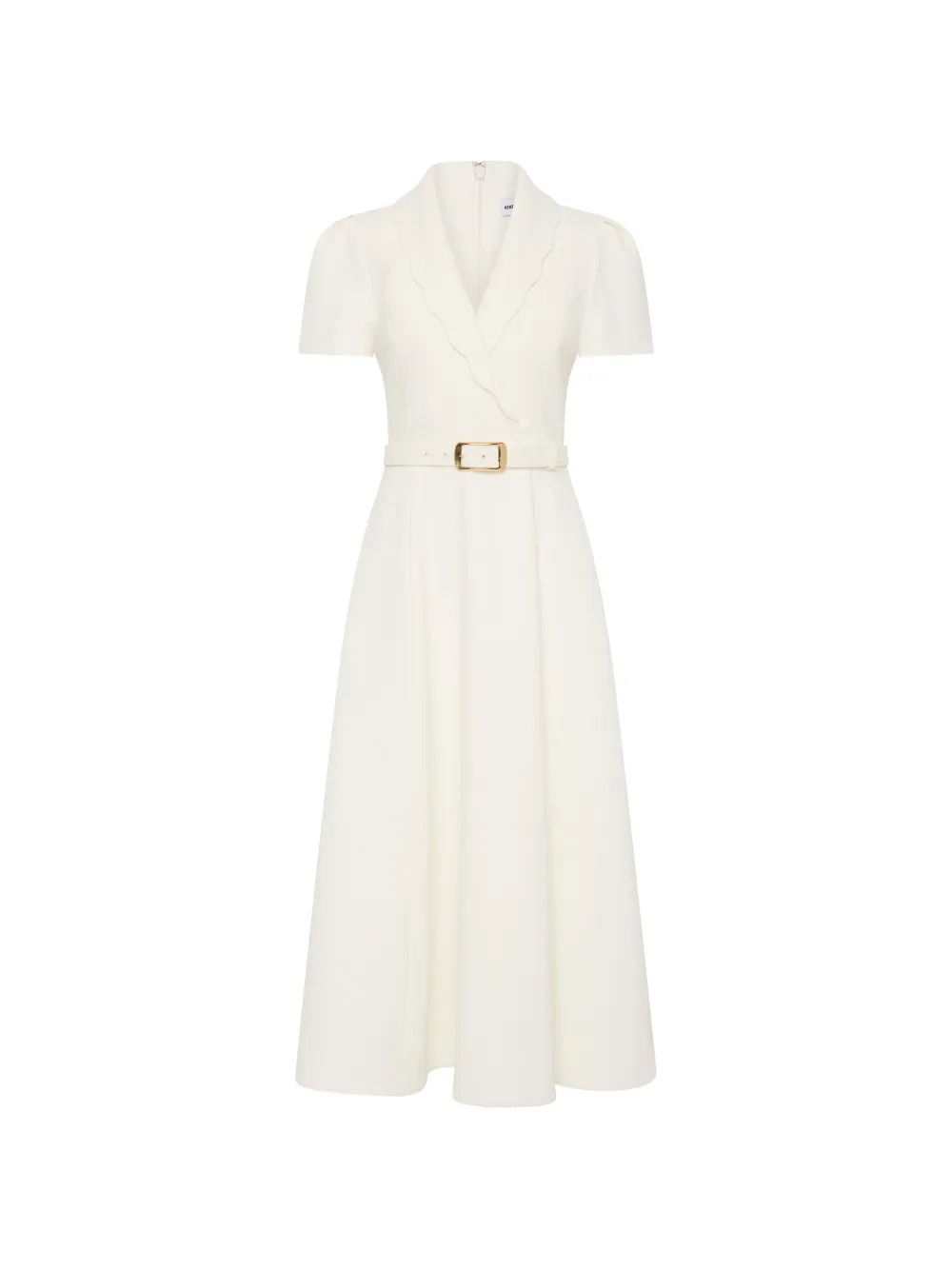 Rebecca Vallance Christopher midi-jurk met korte mouwen Wit
