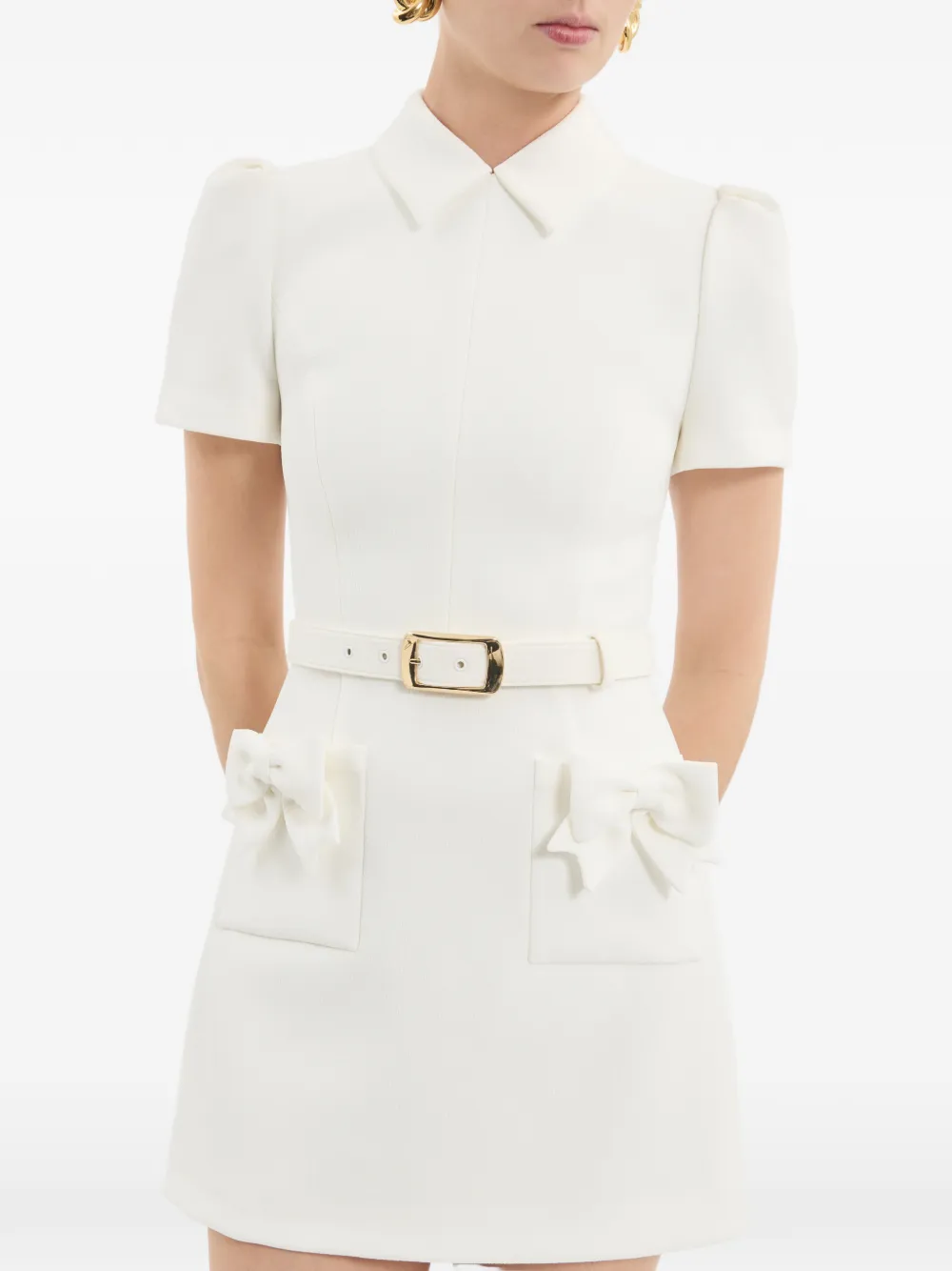 Rebecca Vallance Christopher mini-jurk Wit