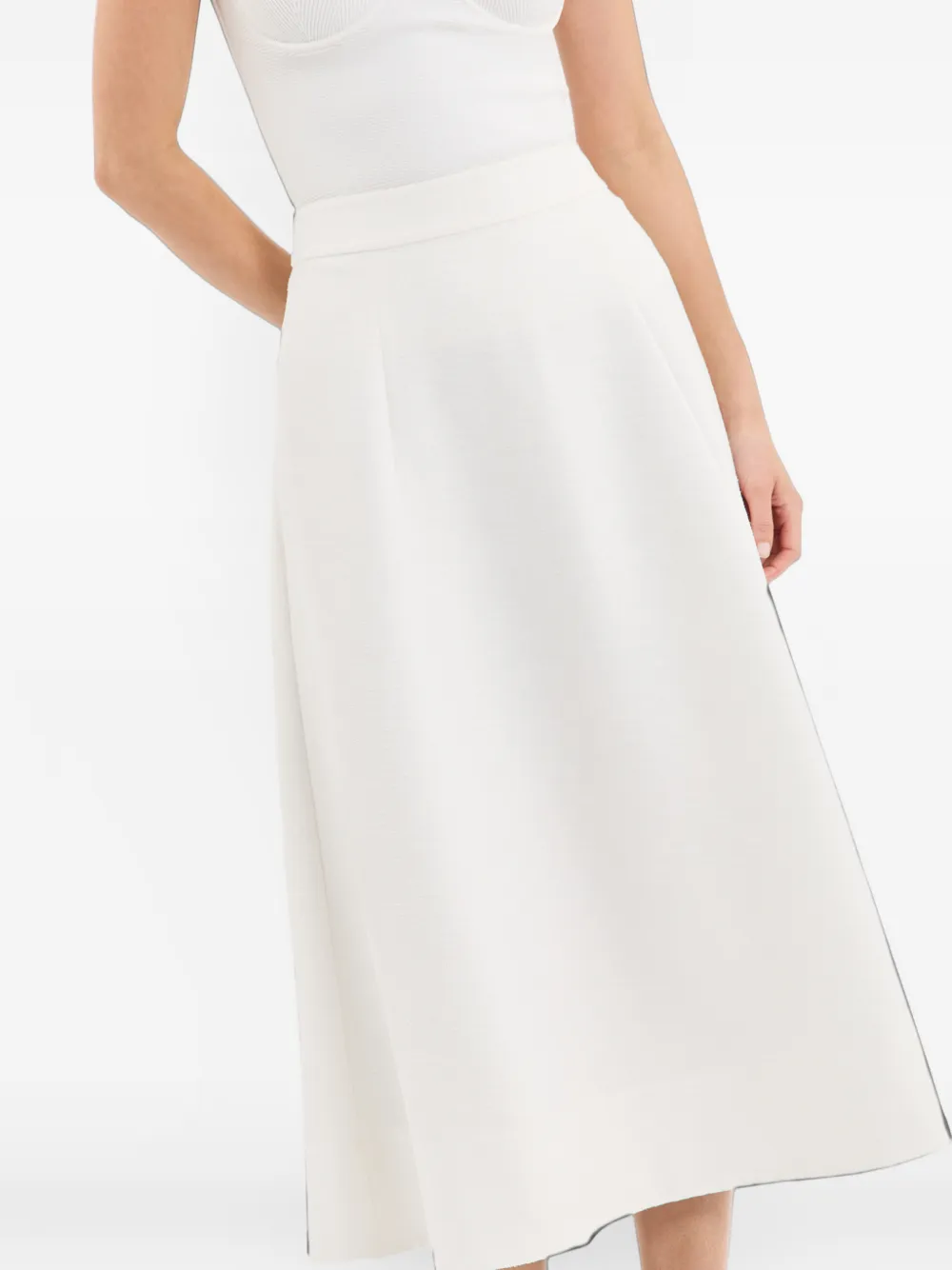 Rebecca Vallance Wimbledon midi-rok Wit