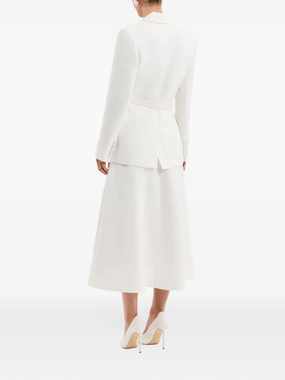 Rebecca Vallance Wimbledon midi-rok Wit