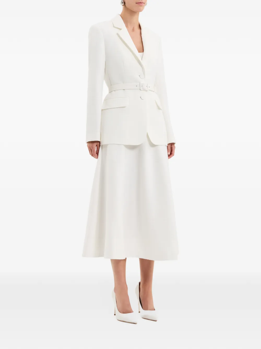 Rebecca Vallance Wimbledon midi-rok Wit
