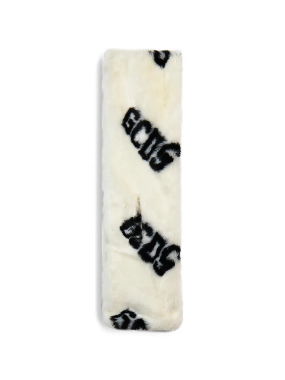 Gcds Kids Sjaal van imitatiebont met logo-print Wit