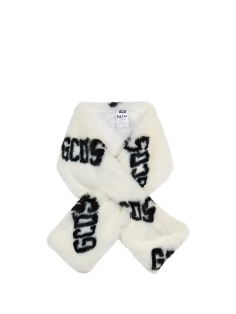 Gcds Kids Schal aus Faux Fur mit Logo-Print