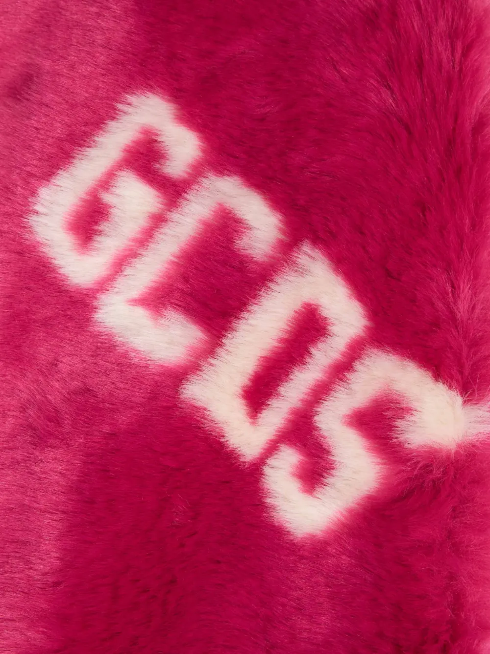 Gcds Kids Sjaal van imitatiebont met logo-print Roze