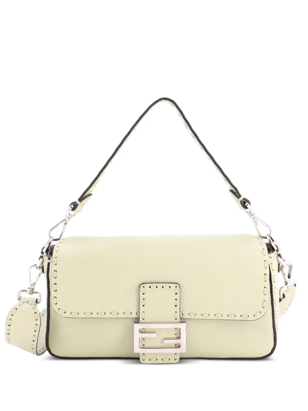 Fendi Pre-Owned Selleria Baguette NM Bag Leather Medium shoulder bag - Grün